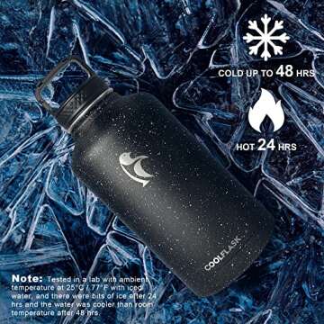 Coolflask 64 oz Insulated Water Bottle for All