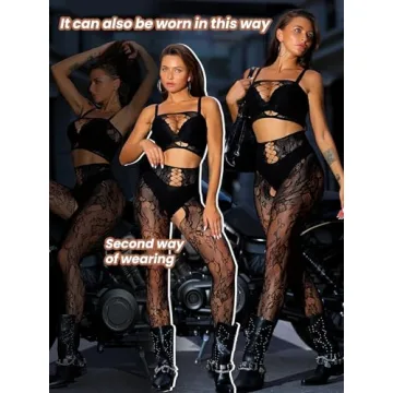 Buitifo Sexy Fishnet Lingerie Set Babydoll Bodysuit