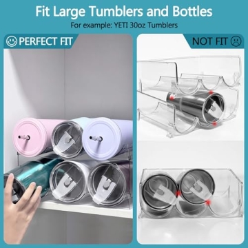 2 Pack Water Bottle Organizer for Maximum Storage Potential
