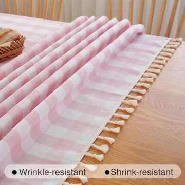 Allsoo Checkered Tablecloth Gingham Design for All Occasions