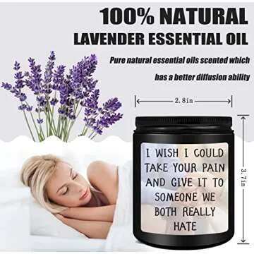 Get Well Soon/Feel Better Gifts for Women Men, Inspirational Candles, Consolation Gifts, Mercy, Cheer Up, Condolence Gifts for Women Men