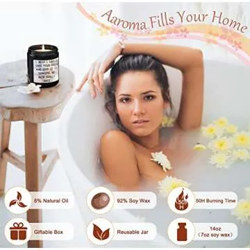 Get Well Soon/Feel Better Gifts for Women Men, Inspirational Candles, Consolation Gifts, Mercy, Cheer Up, Condolence Gifts for Women Men