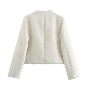 Hathne Women's Stylish Tweed Blazer for Every Occasion