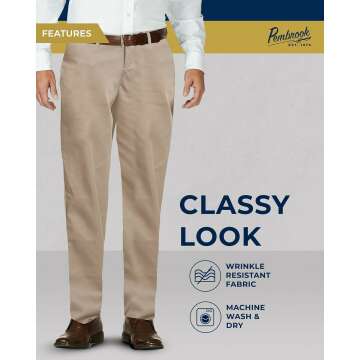 Pembrook Adaptive Elastic Waist Pants for Seniors