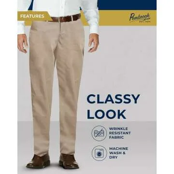 Pembrook Adaptive Elastic Waist Pants for Seniors