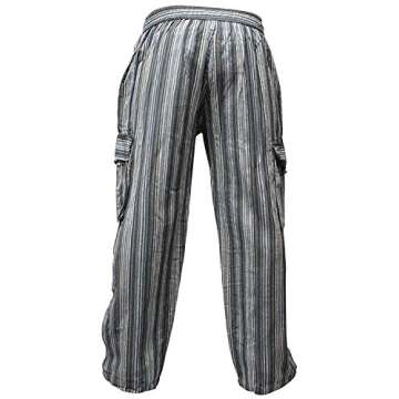 Shop Multicolor Stripe Lightweight Men's Cargo Pants