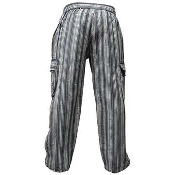 Shop Multicolor Stripe Lightweight Men's Cargo Pants