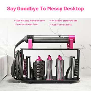 Foho Storage Holder for Dyson Airwrap - 8-Hole Organizer