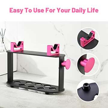 Foho Storage Holder for Dyson Airwrap - 8-Hole Organizer