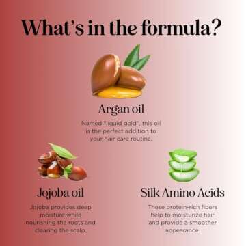 Argan Oil of Morocco Shampoo and Conditioner - Sulfate Free Shampoo and Conditioner Set for Color Treated Hair - Volumizing Shampoo and Conditioner for Men and Women for Curly Frizzy Dry Damaged Hair