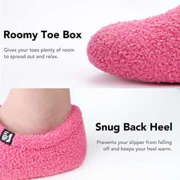 RockDove Women's Teddy Fleece Closed Back Indoor Slipper
