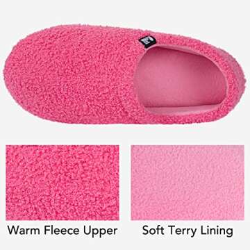 RockDove Women's Teddy Fleece Closed Back Indoor Slipper