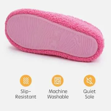 RockDove Women's Teddy Fleece Closed Back Indoor Slipper