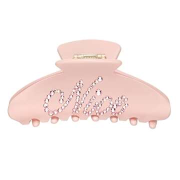 YorzAhar Hair Clips, Large 4 Inch Nonslip Banana Clip with Customizable Rhinestones, Hair Claw Clips...