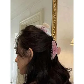 YorzAhar Hair Clips, Large 4 Inch Nonslip Banana Clip with Customizable Rhinestones, Hair Claw Clips for Women Thin Hair, 10 Pieces