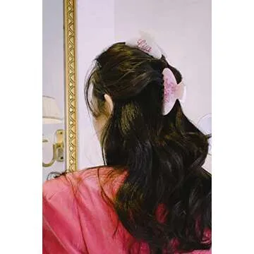 YorzAhar Hair Clips, Large 4 Inch Nonslip Banana Clip with Customizable Rhinestones, Hair Claw Clips for Women Thin Hair, 10 Pieces