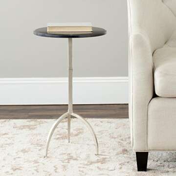 Elegant Gold-Finish Accent Side Table for Any Room