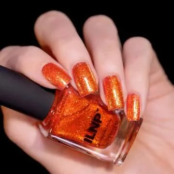 ILNP Carved - Jack-O'-Lantern Orange Shimmer Nail Polish