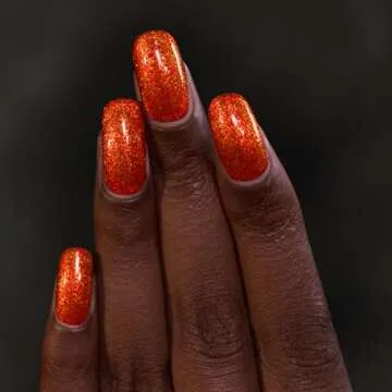 ILNP Carved - Jack-O'-Lantern Orange Shimmer Nail Polish