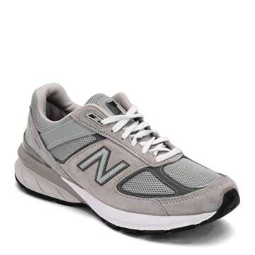 New Balance Men's Made in US 990 V5 Sneaker, Grey/Castlerock, 11.5