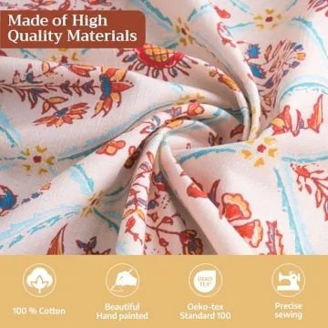 Maison d' Hermine 100% Cotton Fall Table Cloth for Holidays