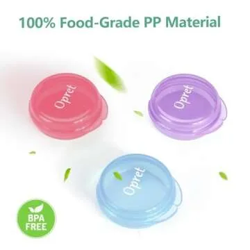 Opret Small Pill Box (3 Pcs), Cute Pill Case Portable for Pocket Purse Briefcase Travel Pills Box Medicine Storage Container Earplug Case (Rose&Blue&Purple)