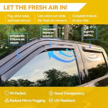 Custom Window Visor for 2002-2008 Dodge Ram 1500 2500 3500