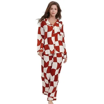 YiNi LuLu Silk Satin Pajamas Set for Women - Stylish Comfort