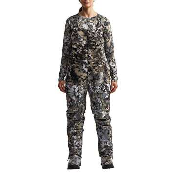 SITKA Gear Women's Hunting Camo Windproof Insulated Fanatic Bib, Elevated II, Small