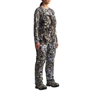 SITKA Gear Women's Hunting Camo Windproof Insulated Fanatic Bib, Elevated II, Small