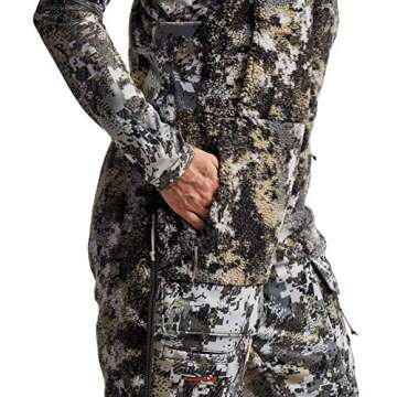 SITKA Gear Women's Hunting Camo Windproof Insulated Fanatic Bib, Elevated II, Small
