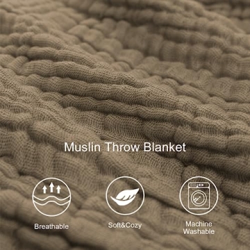 SkyNature Muslin Toss Blanket for Cozy Times