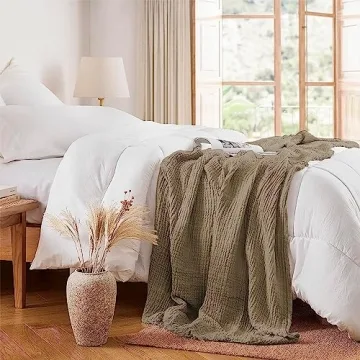 SkyNature Muslin Toss Blanket for Cozy Times