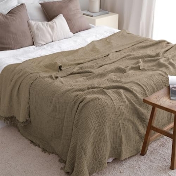 SkyNature Muslin Toss Blanket for Cozy Times