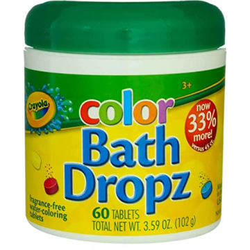 Taste Beauty Crayola Color Bath Dropz for Kids - Fun & Safe Colorful Bath Experience