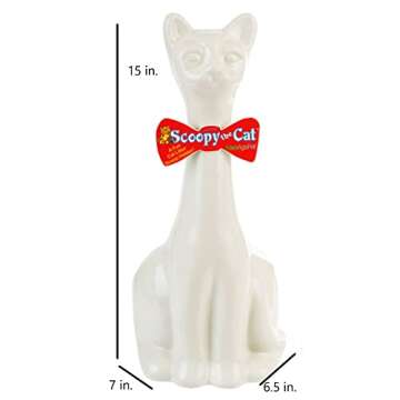 New Age Pet Scoopy Cat Litter Holder w/Scoop,White (IND003W)