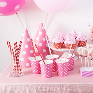 FEPITO 200Pcs Eco-Friendly Paper Straws for All Occasions