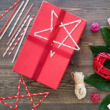 FEPITO 200Pcs Eco-Friendly Paper Straws for All Occasions