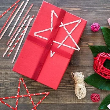 FEPITO 200Pcs Eco-Friendly Paper Straws for All Occasions