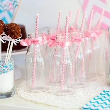 FEPITO 200Pcs Eco-Friendly Paper Straws for All Occasions