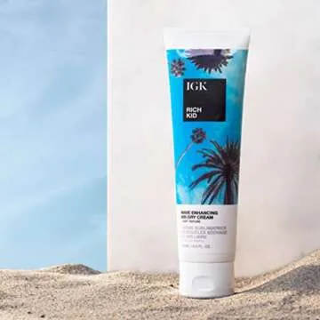 Effortless Beach Waves with IGK Coconut Oil Cream