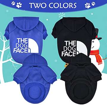 Dog Sweaters for Small Dogs Girl Boy Winter Puppy Sweater Hoodie Fall Warm Pet Clothes Outfit Appare...