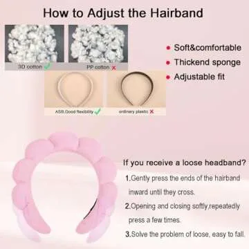 Ruiwen Hair Spa Headband - 3 Pack for Women