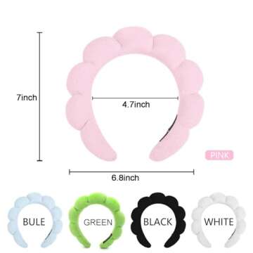 Ruiwen Hair Spa Headband - 3 Pack for Women