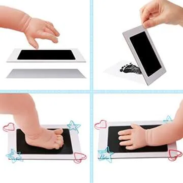 MengNi Baby Footprint Kit - Safe Inkless Keepsake