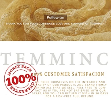 TEMMINC Warm Rainbow Scarf for Cozy Cold Days