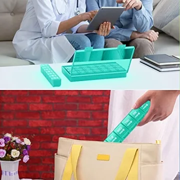 TookMag Monthly Pill Organizer 28-Day Travel Case
