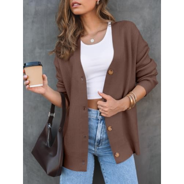 Oversized Cardigan Sweater for Women Cozy Fall Fashion