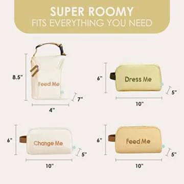 Easy Baby Diaper Organizer - 4 Pack for Change & Feed