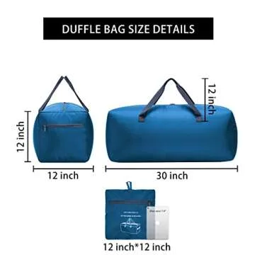 Lightweight Foldable 75L Duffel Bag for Travel & More